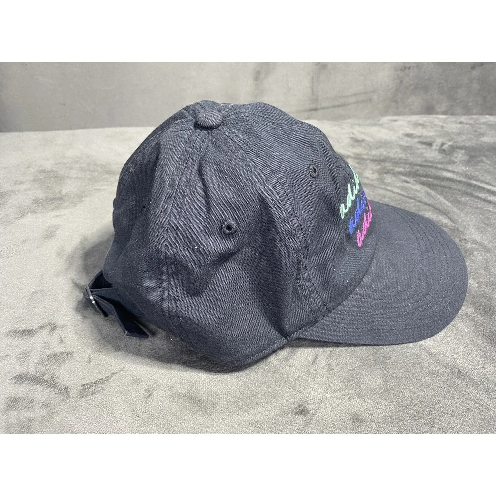 Adidas Hat Cap Strap Back Black Feather Light Aeroready Tennis Golf‎ Signature